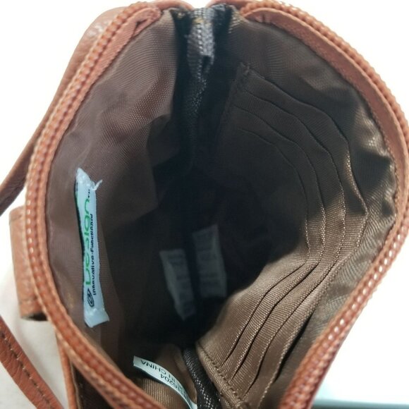 NWT Design Crossbody Retractable Strap Mini Purse Color Brown - Picture 5 of 10